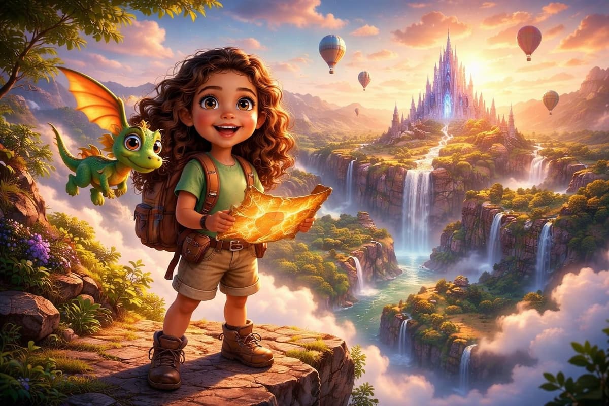 Epic adventure story featuring your child